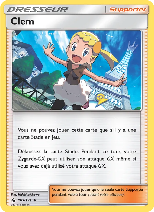 Carte Pokémon Clem de l'extension Lumière Interdite