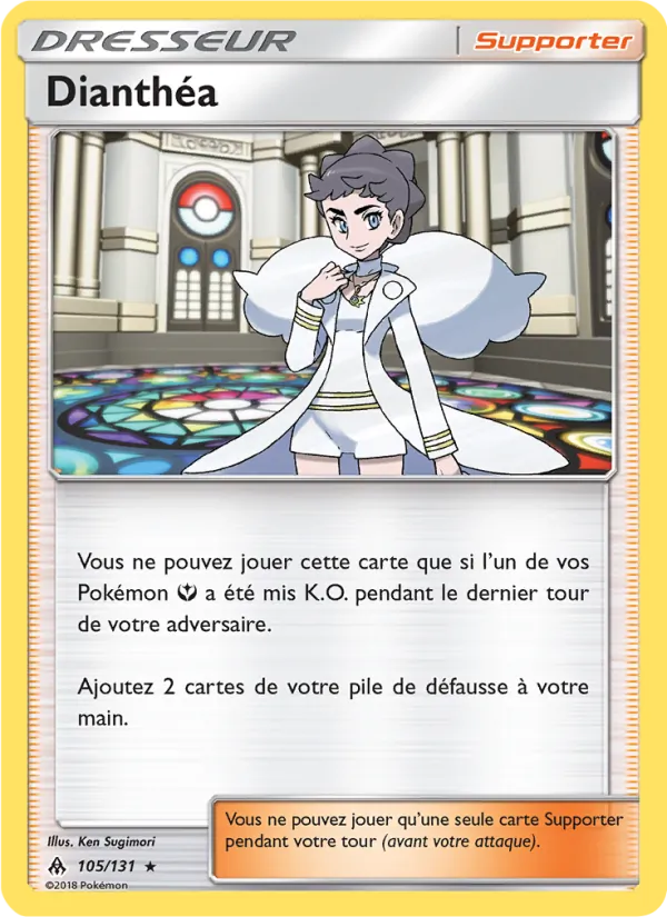 Carte Pokémon Dianthéa de l'extension Lumière Interdite
