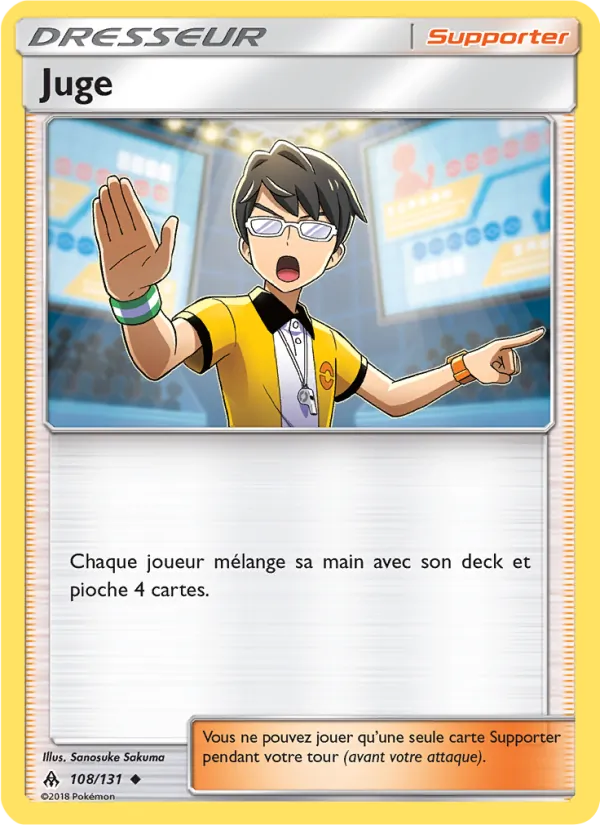 Carte Pokémon Juge de l'extension Lumière Interdite