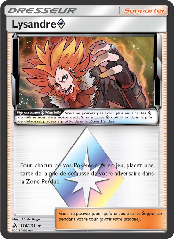 Carte Pokémon Lysandre ◇ de l'extension Lumière Interdite