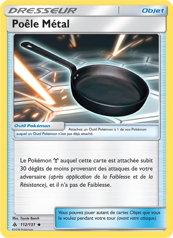 Carte Pokémon Poêle Métal de l'extension Lumière Interdite
