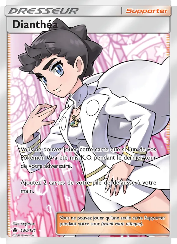 Carte Pokémon Dianthéa de l'extension Lumière Interdite