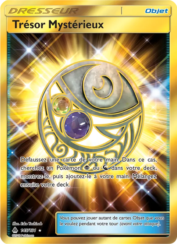 Carte Pokémon Trésor Mystérieux de l'extension Lumière Interdite