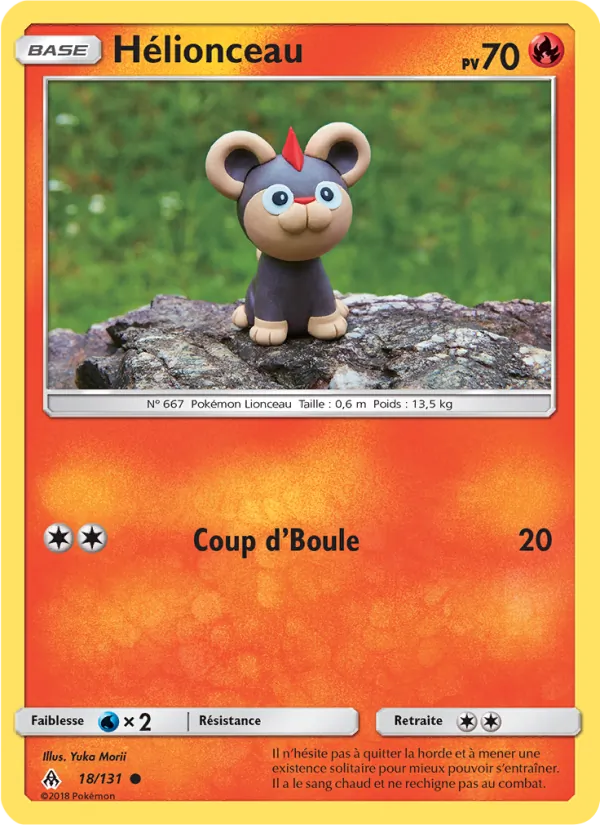 Carte Pokémon Hélionceau de l'extension Lumière Interdite