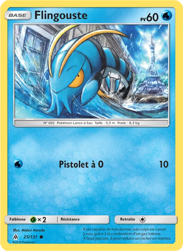Carte Pokémon Flingouste de l'extension Lumière Interdite