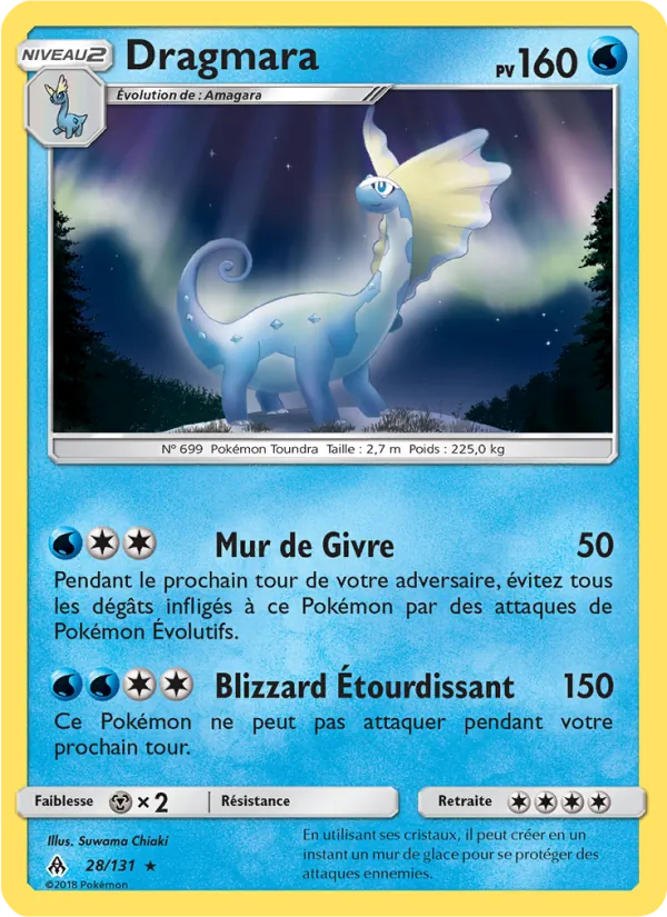 Carte Pokémon Dragmara de l'extension Lumière Interdite