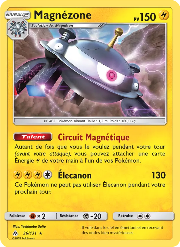 Carte Pokémon Magnézone de l'extension Lumière Interdite