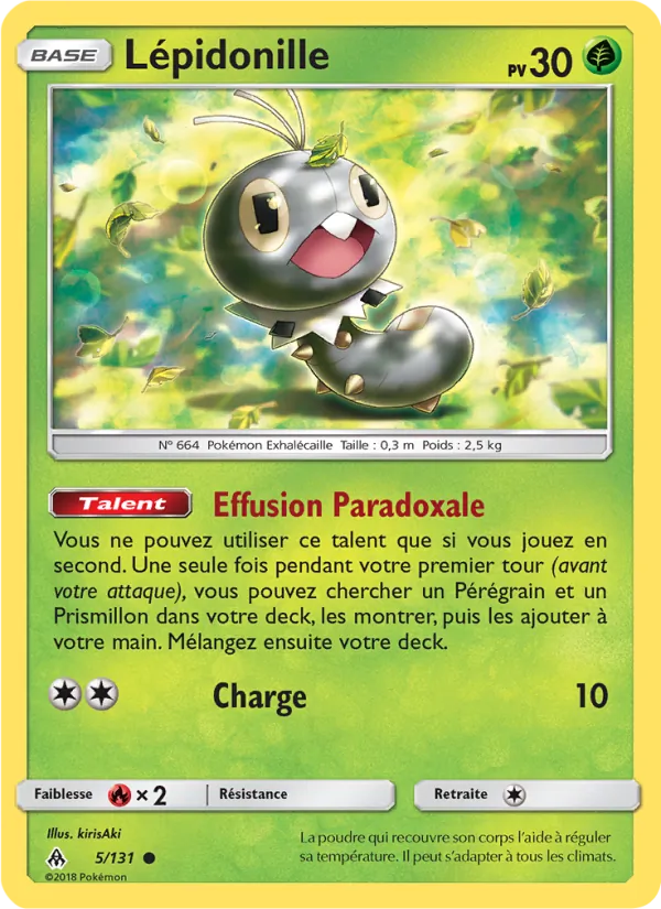 Carte Pokémon Lépidonille de l'extension Lumière Interdite