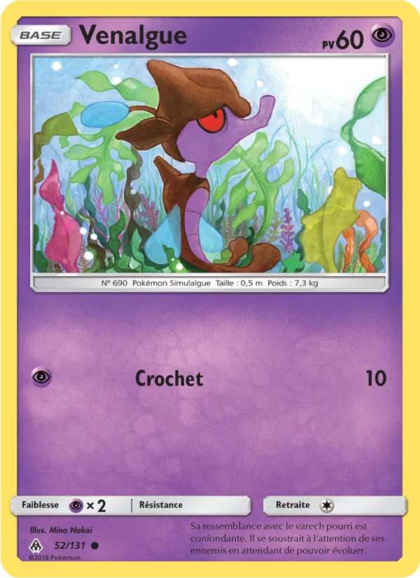 Carte Pokémon Venalgue de l'extension Lumière Interdite