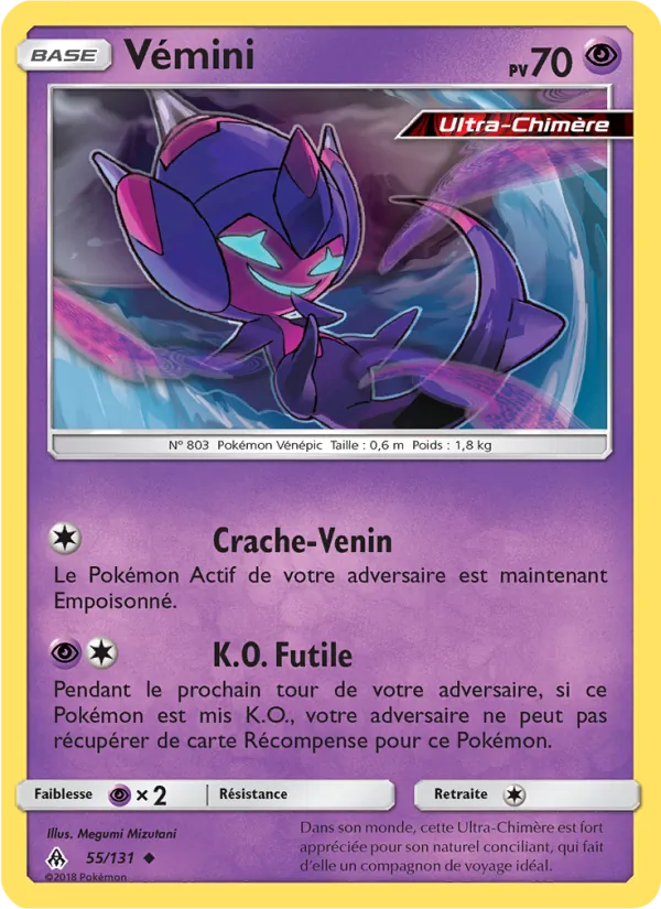 Carte Pokémon Vémini de l'extension Lumière Interdite
