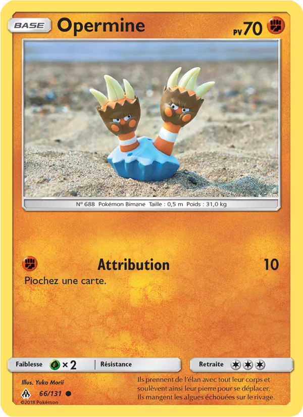Carte Pokémon Opermine de l'extension Lumière Interdite