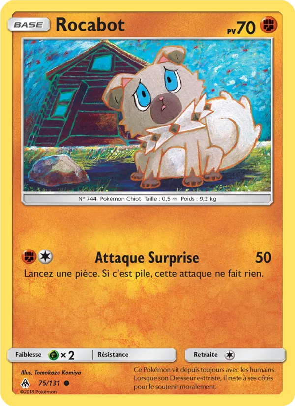 Carte Pokémon Rocabot de l'extension Lumière Interdite