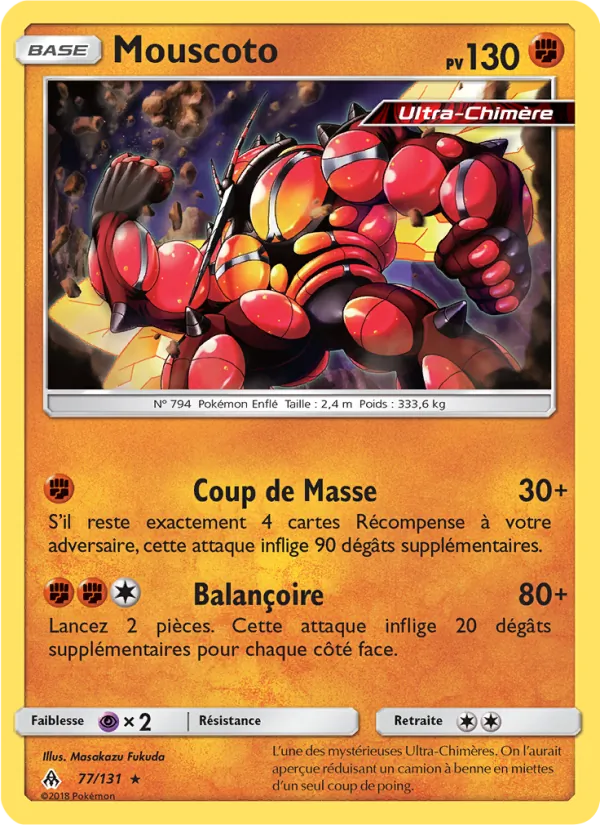 Carte Pokémon Mouscoto de l'extension Lumière Interdite