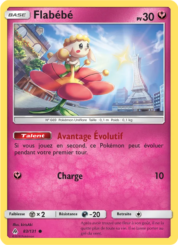 Carte Pokémon Flabébé de l'extension Lumière Interdite