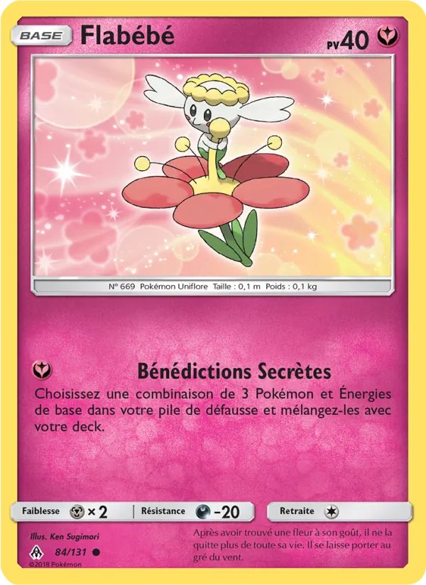 Carte Pokémon Flabébé de l'extension Lumière Interdite