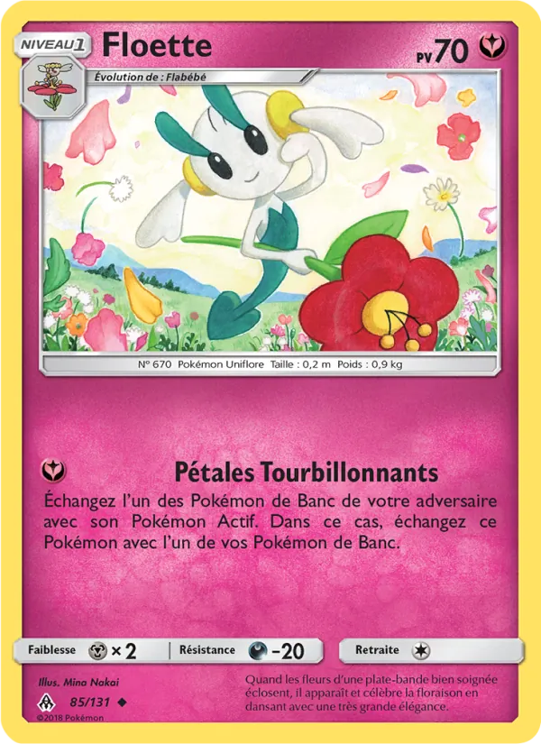 Carte Pokémon Floette de l'extension Lumière Interdite