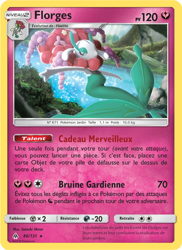 Carte Pokémon Florges de l'extension Lumière Interdite