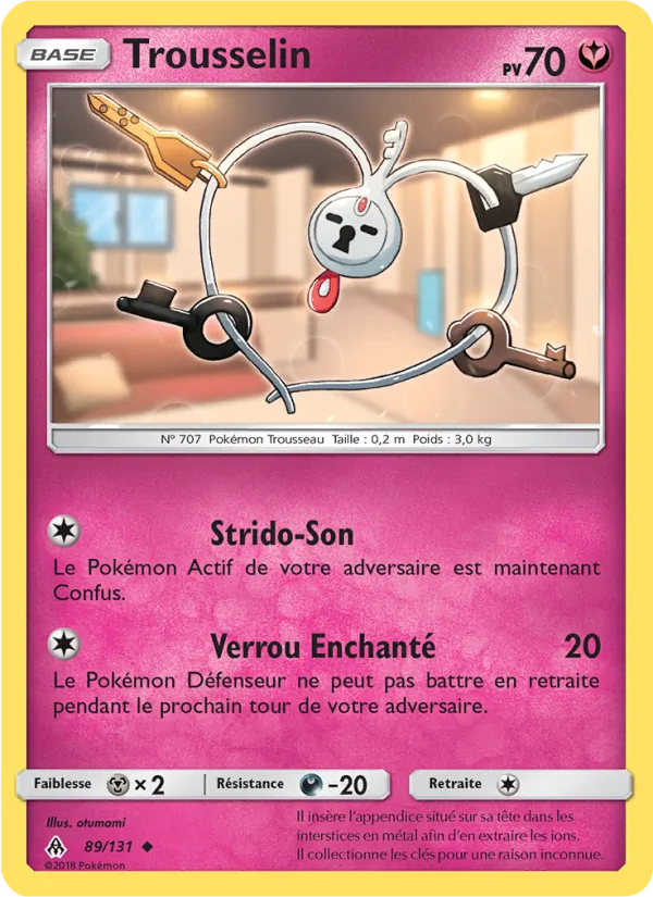 Carte Pokémon Trousselin de l'extension Lumière Interdite