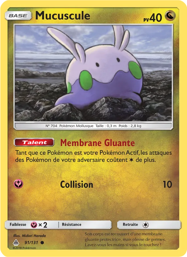 Carte Pokémon Mucuscule de l'extension Lumière Interdite