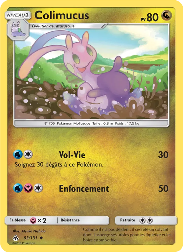Carte Pokémon Colimucus de l'extension Lumière Interdite