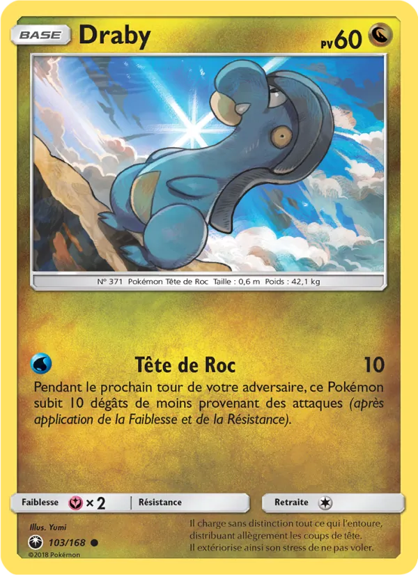 Carte Pokémon Draby de l'extension Tempête Céleste