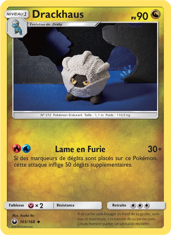 Carte Pokémon Drackhaus de l'extension Tempête Céleste
