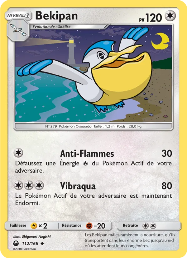 Carte Pokémon Bekipan de l'extension Tempête Céleste