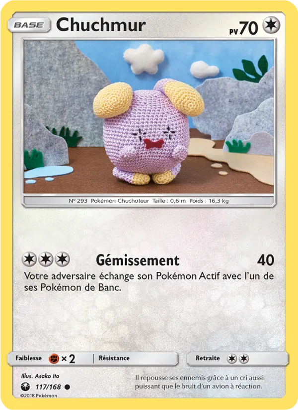 Carte Pokémon Chuchmur de l'extension Tempête Céleste