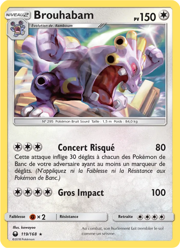Carte Pokémon Brouhabam de l'extension Tempête Céleste