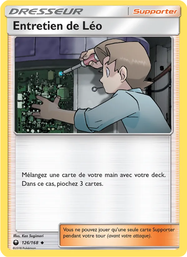 Carte Pokémon Entretien de Léo de l'extension Tempête Céleste