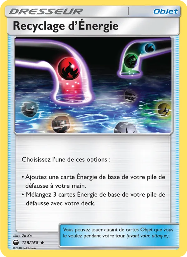Carte Pokémon Recyclage d’Énergie de l'extension Tempête Céleste