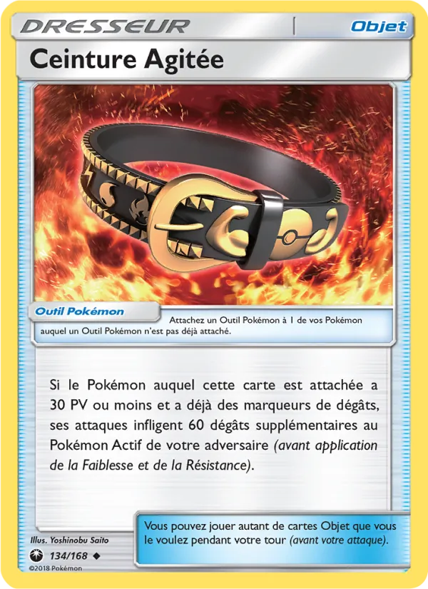 Carte Pokémon Ceinture Agitée de l'extension Tempête Céleste