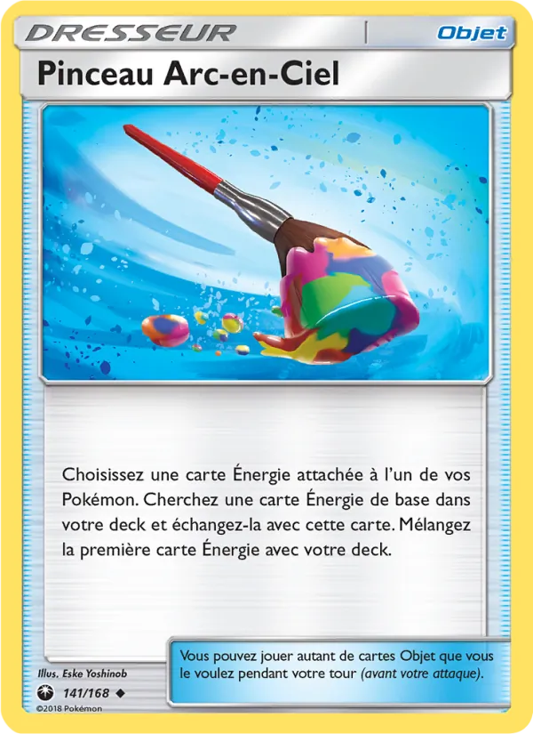 Carte Pokémon Pinceau Arc-en-Ciel de l'extension Tempête Céleste