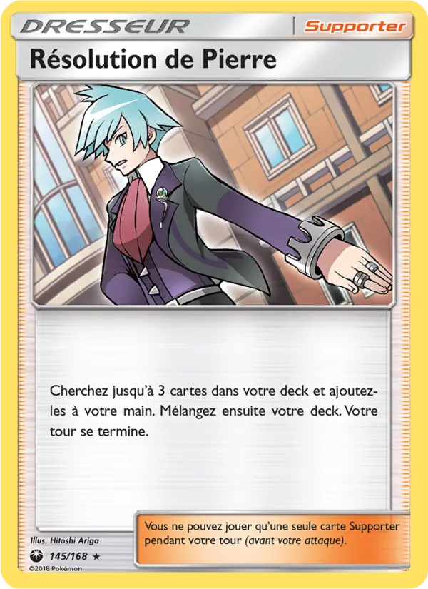 Carte Pokémon Résolution de Pierre de l'extension Tempête Céleste