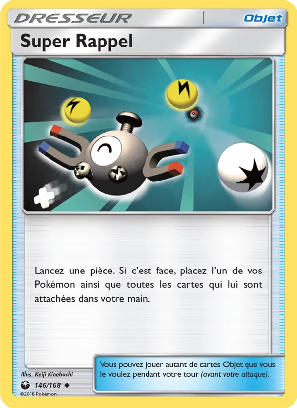 Carte Pokémon Super Rappel de l'extension Tempête Céleste