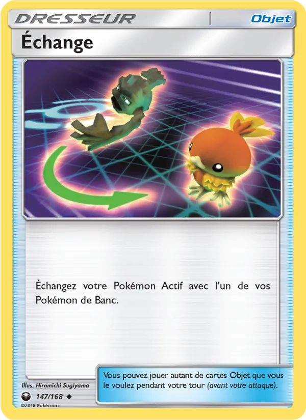 Carte Pokémon Échange de l'extension Tempête Céleste