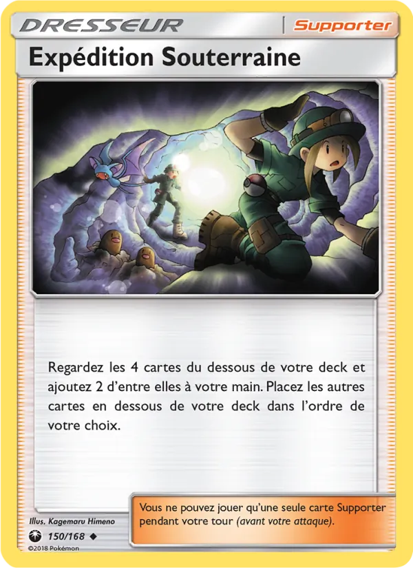 Carte Pokémon Expédition Souterraine de l'extension Tempête Céleste