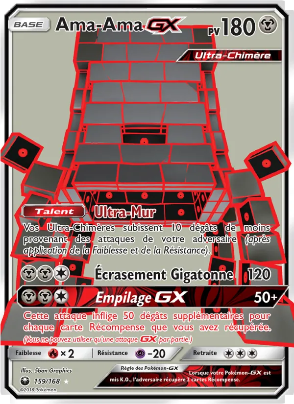 Carte Pokémon Ama-Ama GX de l'extension Tempête Céleste