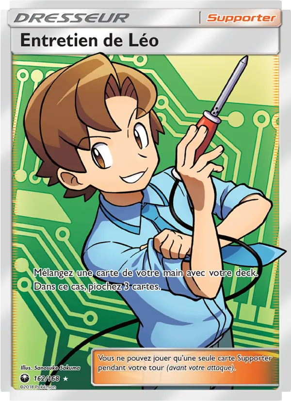 Carte Pokémon Entretien de Léo de l'extension Tempête Céleste