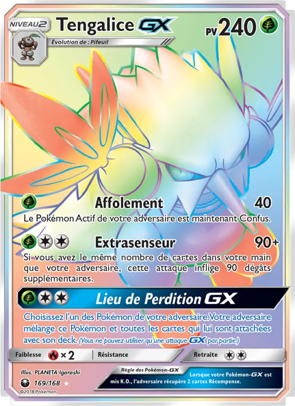 Carte Pokémon Tengalice GX de l'extension Tempête Céleste