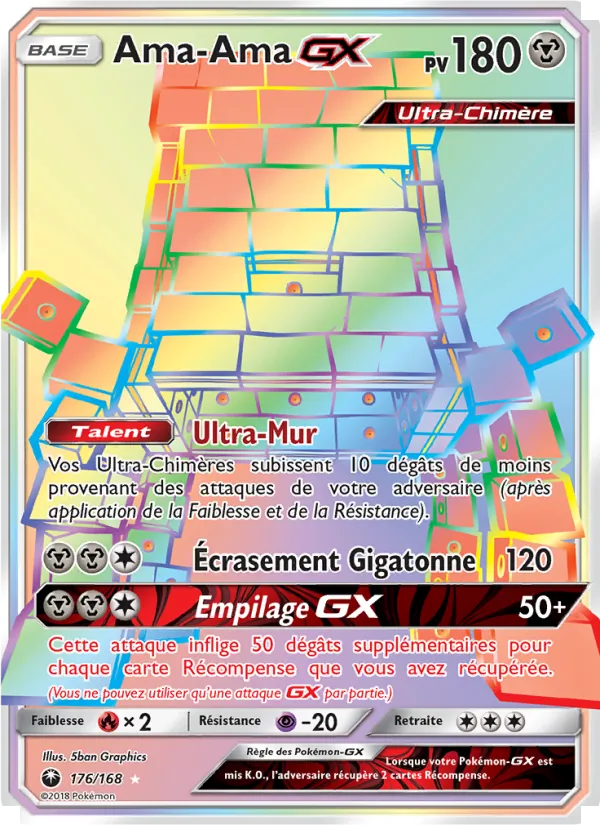 Carte Pokémon Ama-Ama GX de l'extension Tempête Céleste