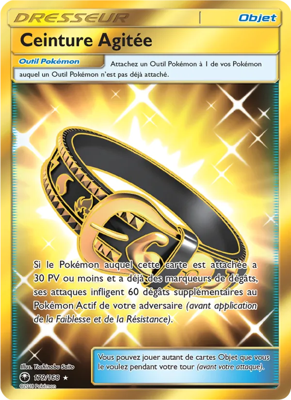 Carte Pokémon Ceinture Agitée de l'extension Tempête Céleste