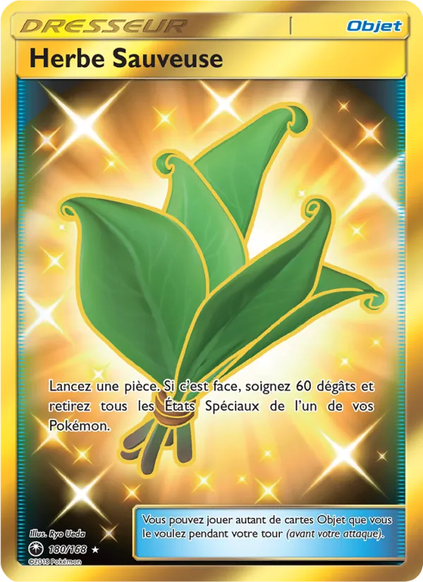 Carte Pokémon Herbe Sauveuse de l'extension Tempête Céleste