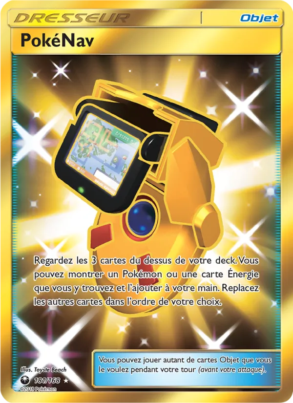 Carte Pokémon PokéNav de l'extension Tempête Céleste