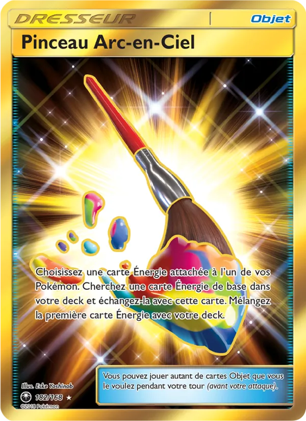 Carte Pokémon Pinceau Arc-en-Ciel de l'extension Tempête Céleste