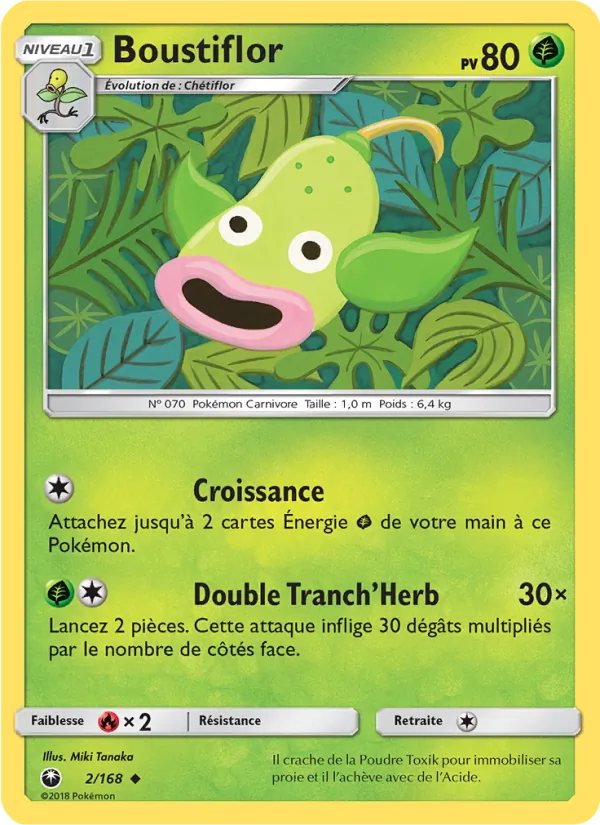 Carte Pokémon Boustiflor de l'extension Tempête Céleste