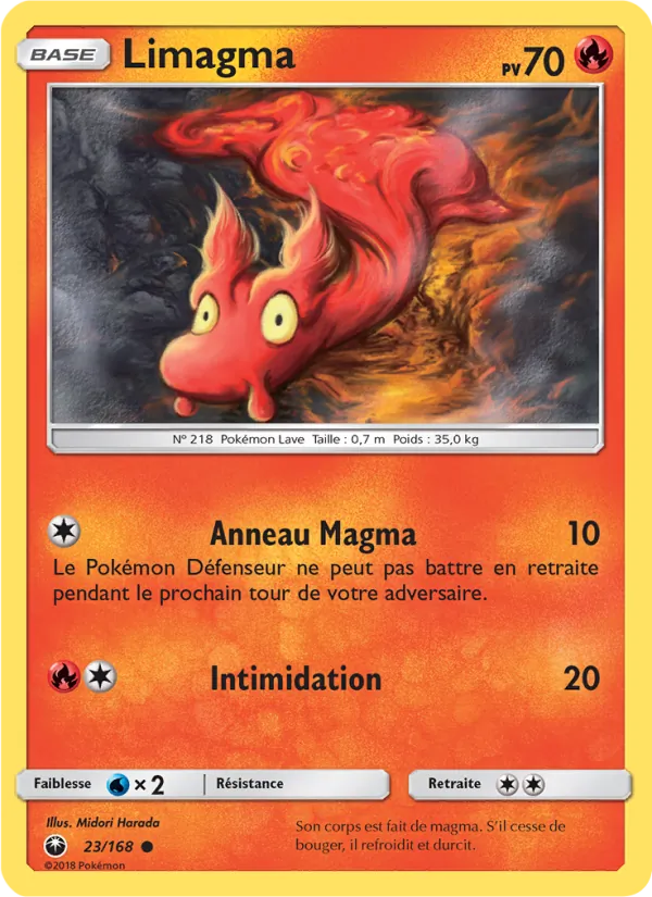 Carte Pokémon Limagma de l'extension Tempête Céleste