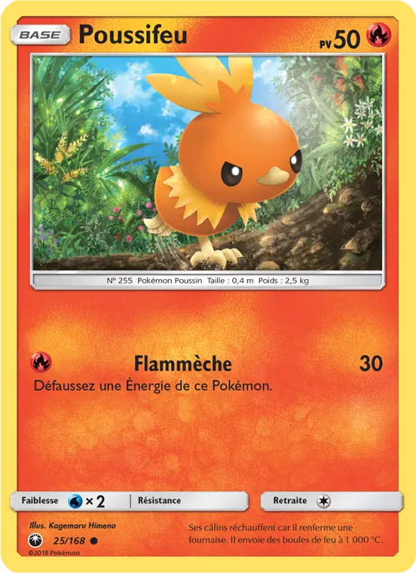 Carte Pokémon Poussifeu de l'extension Tempête Céleste