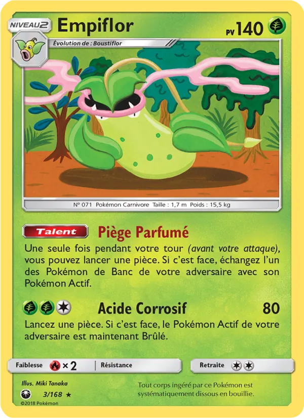 Carte Pokémon Empiflor de l'extension Tempête Céleste