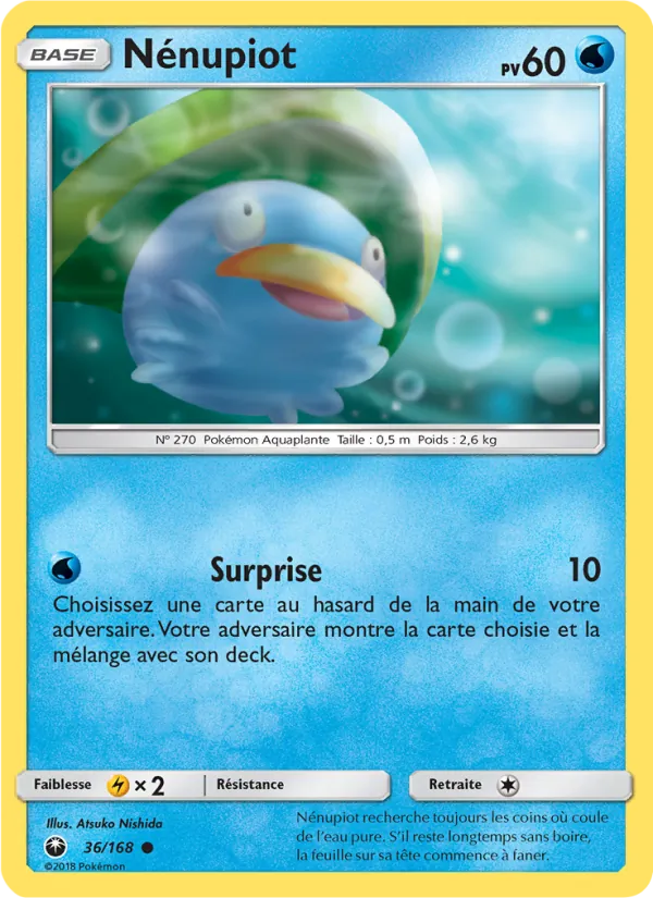 Carte Pokémon Nénupiot de l'extension Tempête Céleste